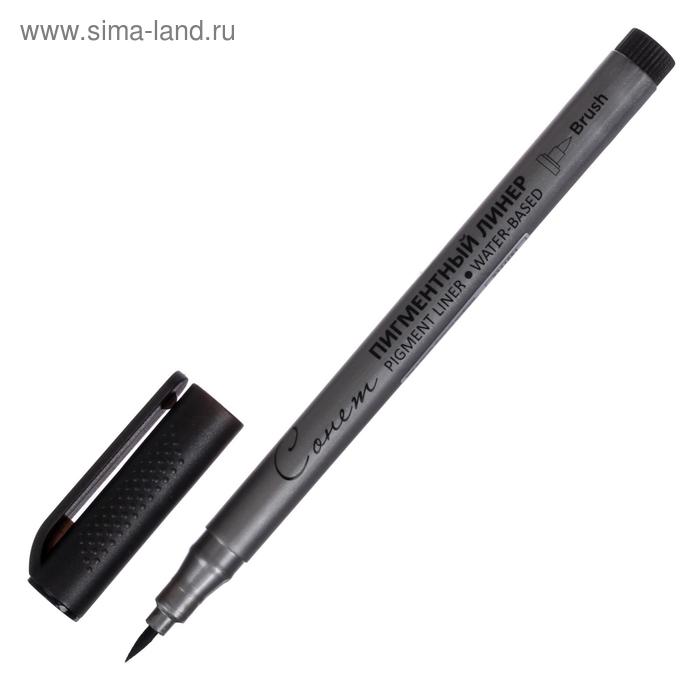 Ручка-кисть капиллярная ЗХК Сонет, чёрный, 2341651 цена и фото