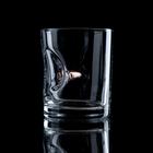 Набор стакан и камни для виски "Военный", с пулей, 3 камня в мешочке, 250 мл - Фото 3