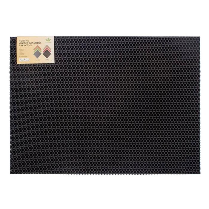 Коврик «Универсальный СОТЫ», 50х67 см, цвет чёрный