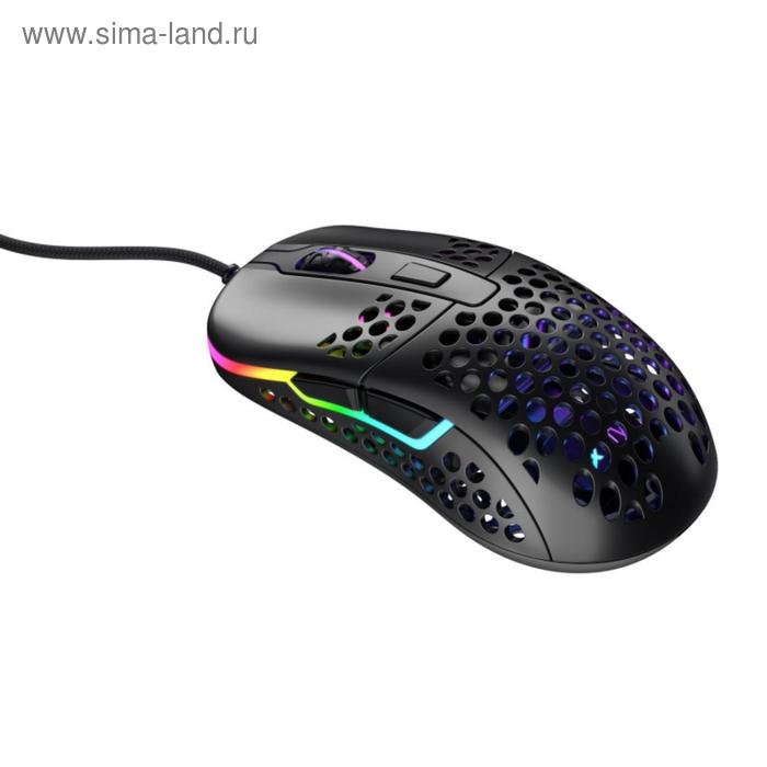 Мышь Xtrfy M42 RGB, игровая, проводная, оптическая, 16000 dpi, чёрная