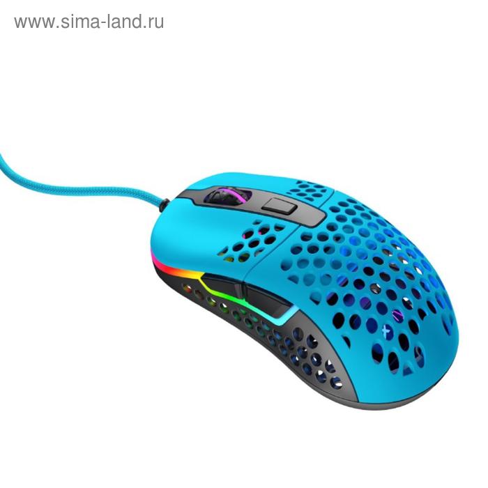 Мышь Xtrfy M42 RGB, игровая, проводная, оптическая, 16000 dpi, синяя