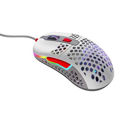 Мышь Xtrfy M42 RGB, игровая, проводная, оптическая, 16000 dpi, серая - Фото 1