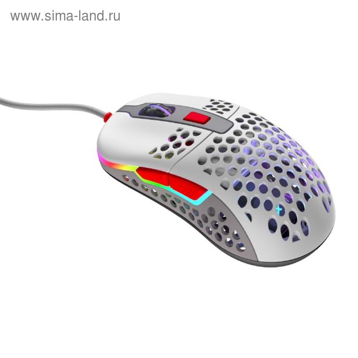 Мышь Xtrfy M42 RGB, игровая, проводная, оптическая, 16000 dpi, серая