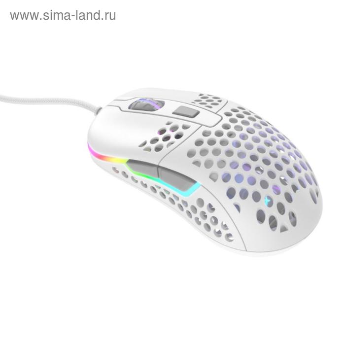 Мышь Xtrfy M42 RGB, игровая, проводная, оптическая, 16000 dpi, белая