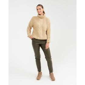 

Свитер женский с воротом, цвет бежевый, размер One size (42-46)