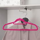 Вешалка-плечики для одежды «Бархат», размер 44-46, флокированное покрытие, цвет МИКС - Фото 9