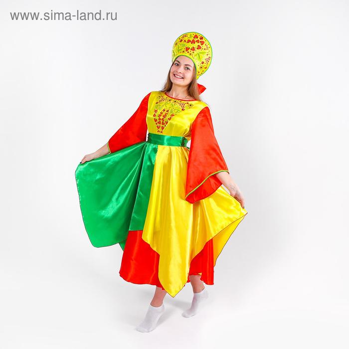 

Карнавальный костюм «Лето», платье, кокошник, р. 50-52