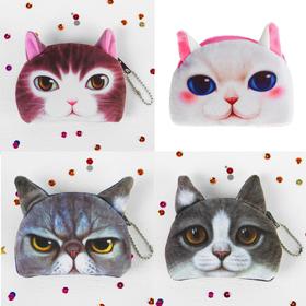 

Мягкий кошелёк «Котик», виды МИКС