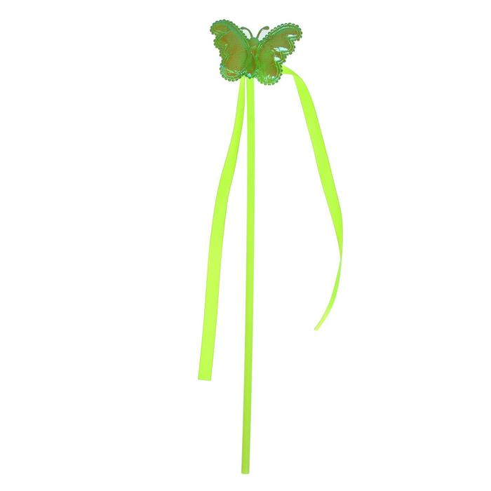 Карнавальный жезл «Бабочка», цвет зелёный