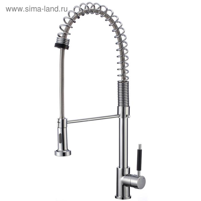Смеситель для кухни Eleanti однорычажный, двухрежимный с гибким изливом,