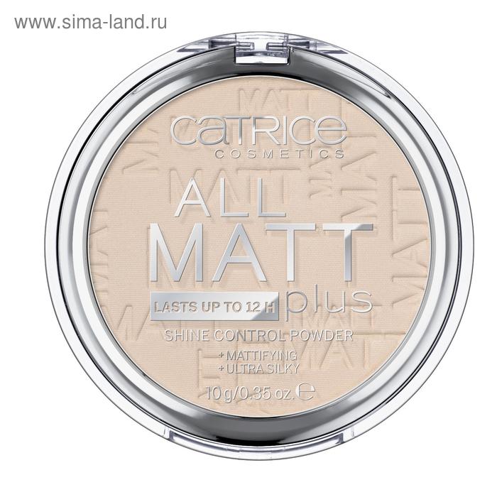 Компактная пудра Catrice All Matt Plus Shine Control Powder, 010 Transparent светло-бежевый 549630