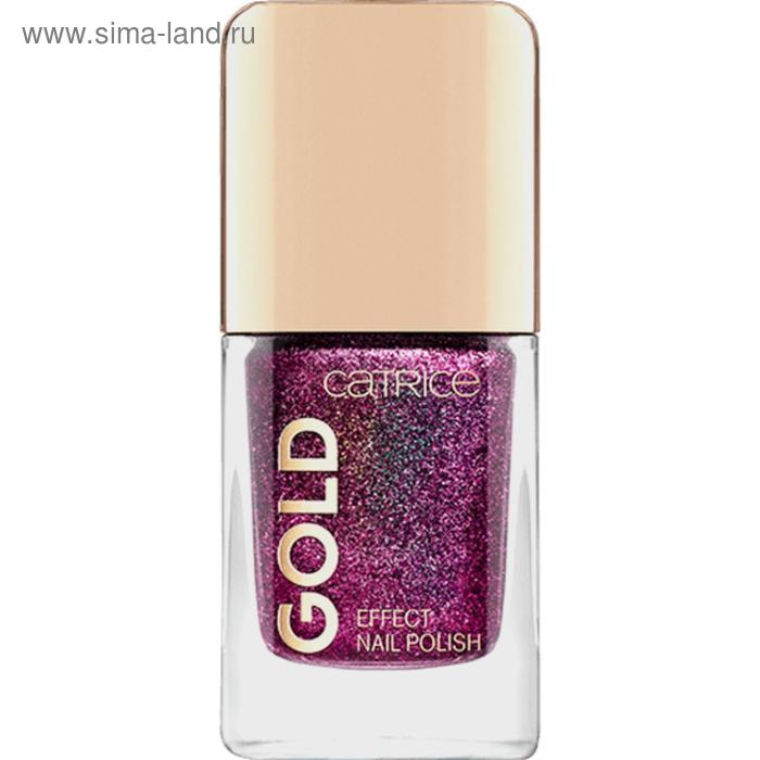 Лак для ногтей Catrice Gold Effect nail polish, тон 07 Lustrous Seduction сливовый