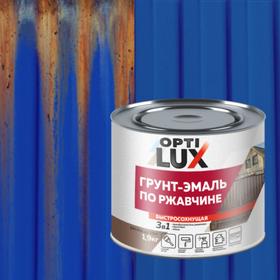 

Грунт-эмаль OPTILUX по ржавчине 3 в 1 синяя 1,9кг