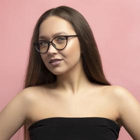 

Очки для компьютера женские, 13.8х3х5.5 см, линза 4.8х5.5 см , чёрные
