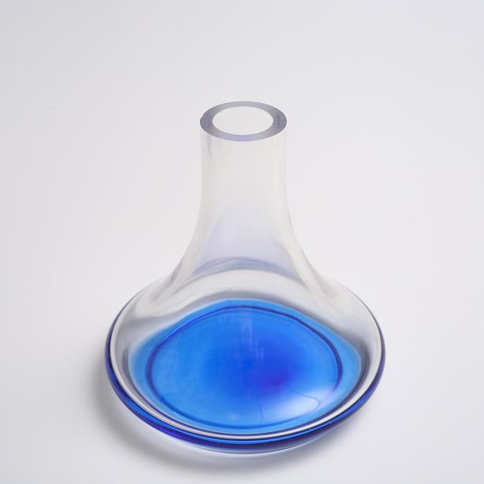 Колба "Плейона", прозрачный,голубое дно, d=4.2 см, внутр.d-2,8см 16х17.5 см, клик