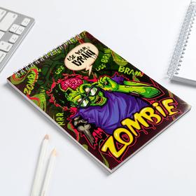 

Блокнот ZOMBIE, на гребне, А5, 40 листов