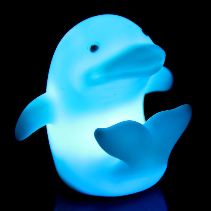 Ночник "Дельфиненок белый"