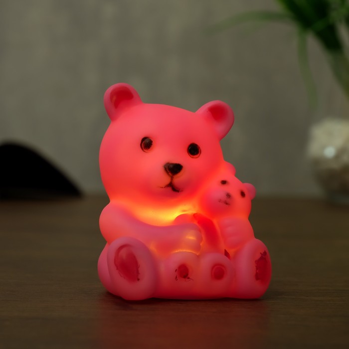 Ночник "Медвежонок с мамой", LED