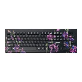 

Клавиатура Smartbuy 223 USB Flowers, проводная, мембранная, 104 клавиши, USB, чёрная