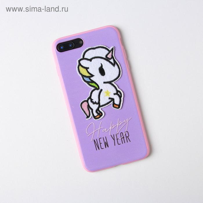 

Чехол для телефона новогодний «Единорог», на iPhone 7,8 plus