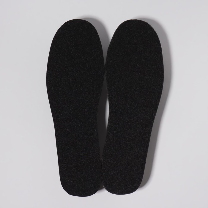 Стельки для обуви, универсальный размер, пара, цвет чёрный/серый