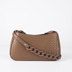 

Сумка женская, отдел на молнии, наружный карман, длинный ремень, цвет коричневый