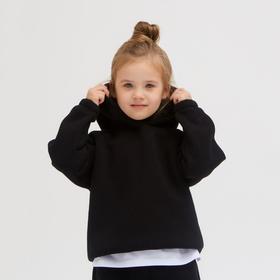 

Худи детское MINAKU: Basic Line KIDS, цвет чёрный, рост 140