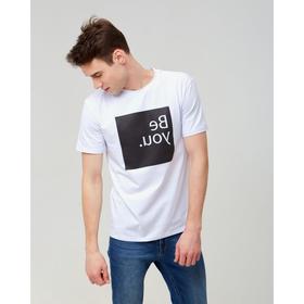 

Футболка мужская KAFTAN "BE YOU", размер 54, цвет белый