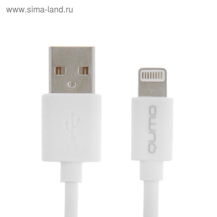 Кабель Qumo Light series, USB - Lighting, 1.4 А, 1 м, белый