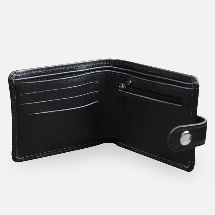 Кошелек комбинированный с обработанными краями 