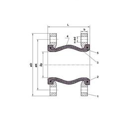 

Виброкомпенсатор TECOFI DI7240N, фланцевый, PN10, DN250