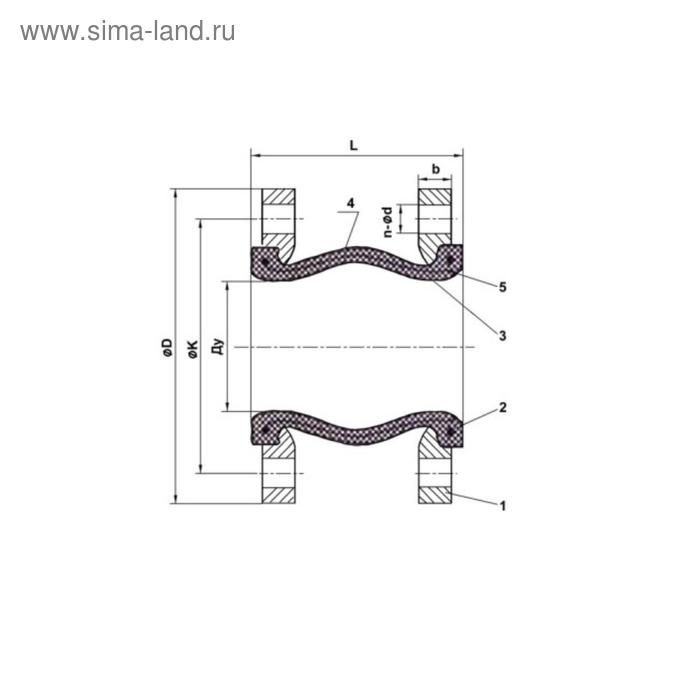 

Виброкомпенсатор TECOFI DI7240N, фланцевый, PN10, DN150