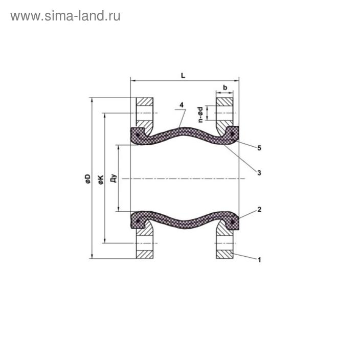 

Виброкомпенсатор TECOFI DI7240N, фланцевый, PN10, DN80
