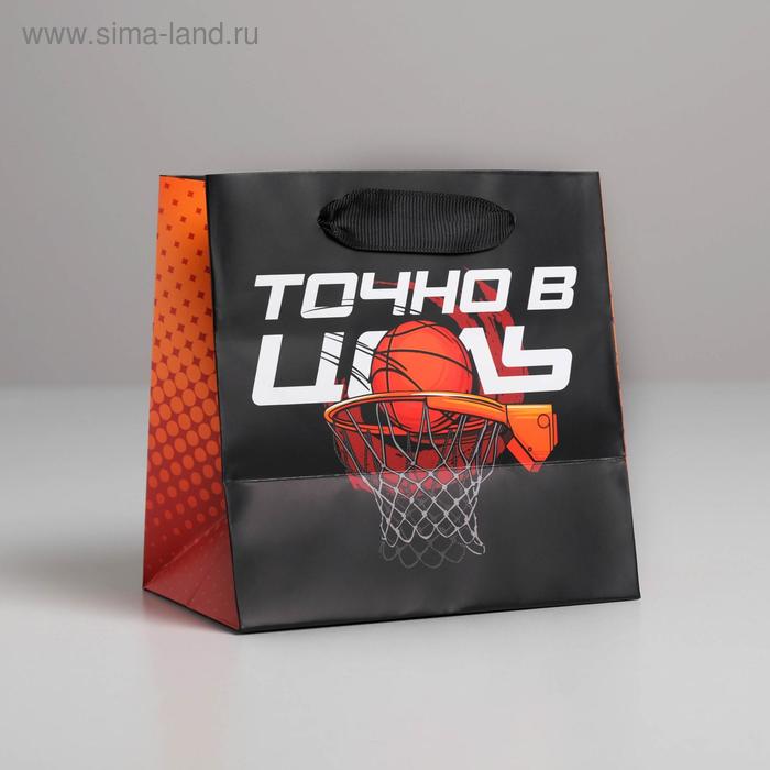 

Пакет ламинированный квадратный «В цель», 14 × 14 × 9 см