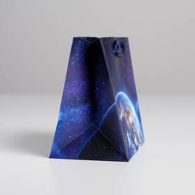 Пакет ламинированный квадратный «Космос», 14 × 14 × 9 см от Сима-ленд