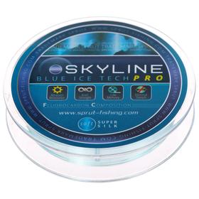 Леска зимняя Sprut SKYLINE Fluorocarbon Composition IceTech PRO 0,145 мм, 4,25 кг, 50 м, цвет голубой от Сима-ленд