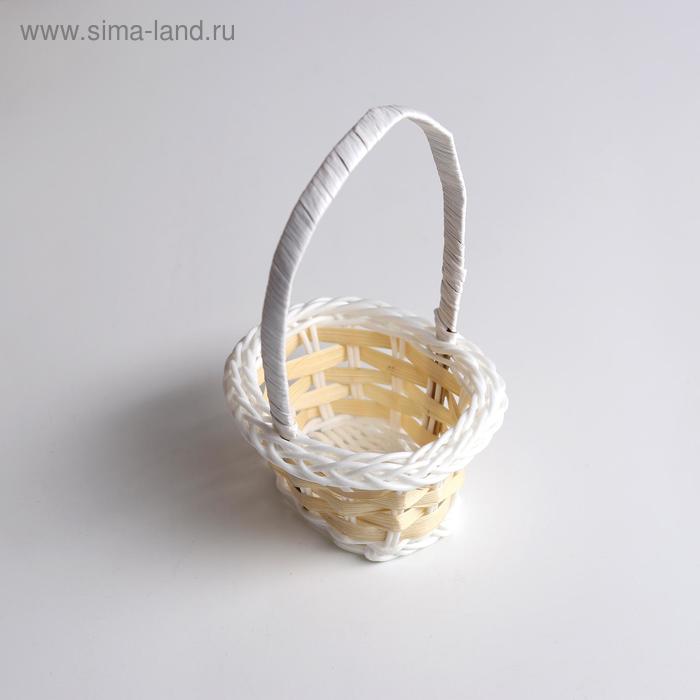 

Миниатюра кукольная - корзинка «Овальная», цвет бежевый