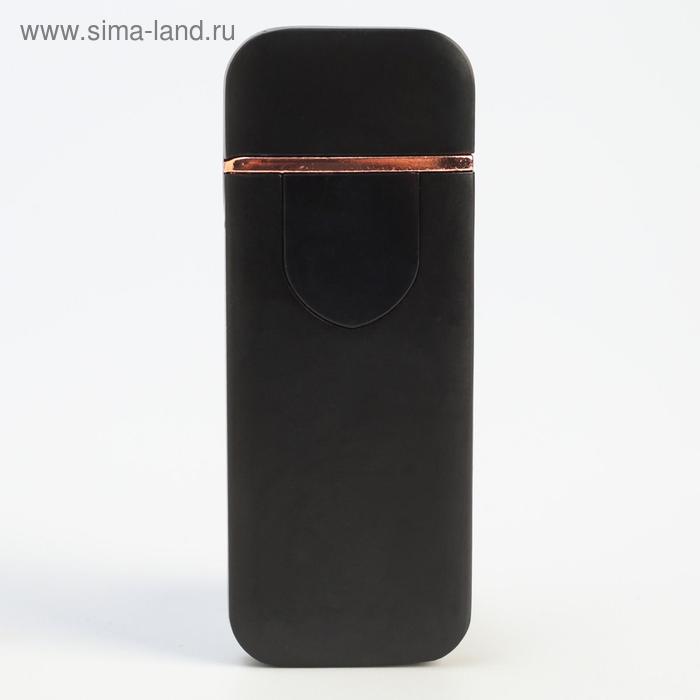 

Зажигалка электронная, спираль, сенсор, USB, черная, 7.9 х 3.1 см