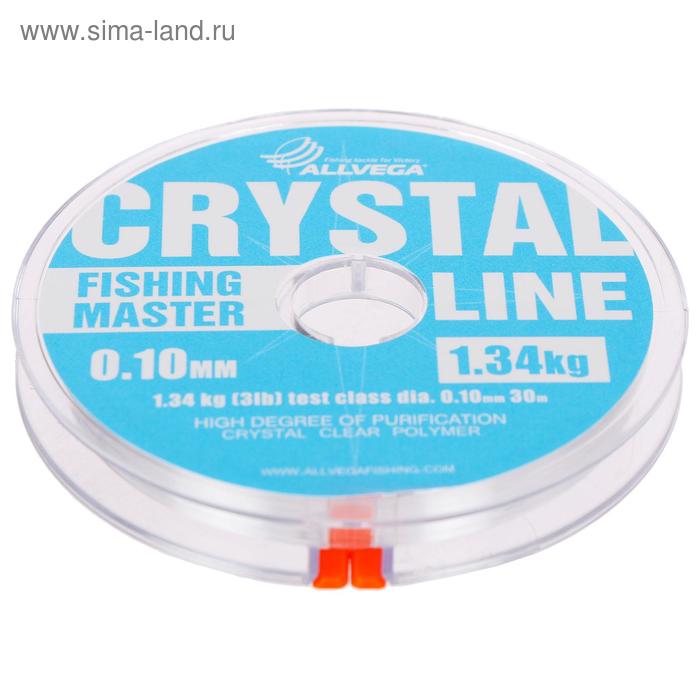 фото Леска монофильная allvega fishing master crystal, 30 м, 0,10 мм (1,34 кг)