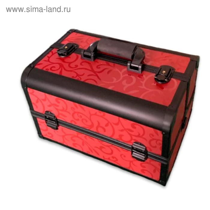 Бьюти кейс для косметики золотой CWB7350 цвет красный 10325₽