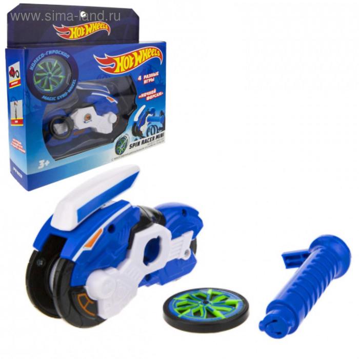 фото Машина «spin racer. ночной форсаж» 12 см, пуск. мех с диском, цвет синий 1toy