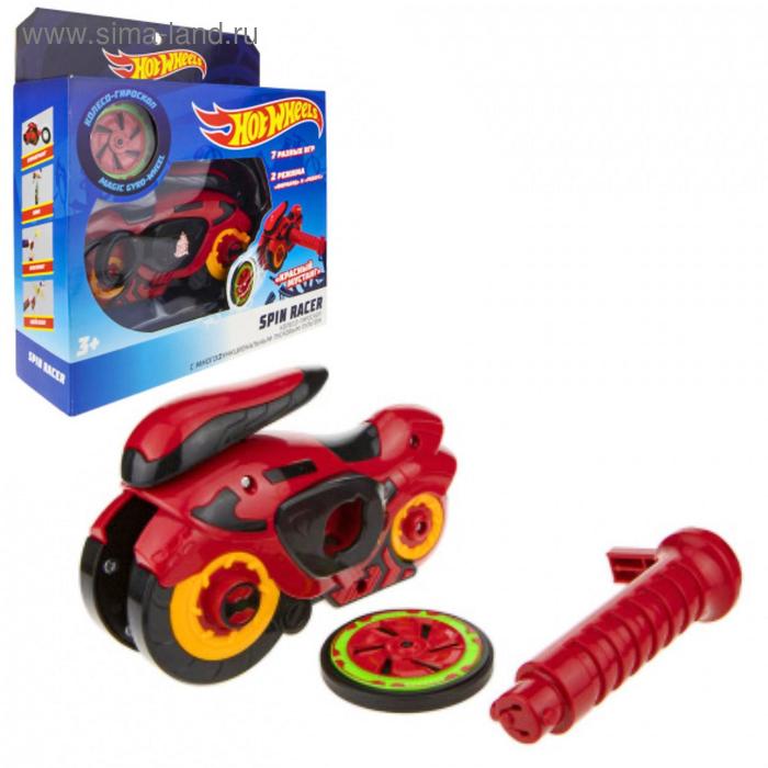 фото Машина «spin racer. красный мустанг» 16 см, пуск. мех с диском, цвет красный 1toy