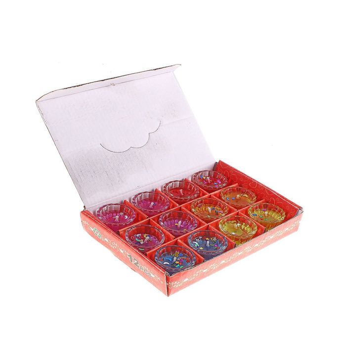 Свечи гелевые (набор 12 шт) "Сияние звезд"