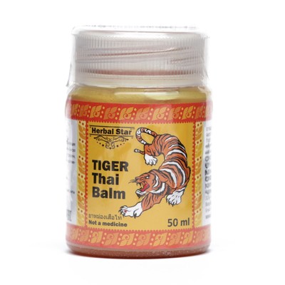 Тайский бальзам Herbal Star «Тигр», при болях в мышцах и суставах, от укусов насекомых, 50 мл