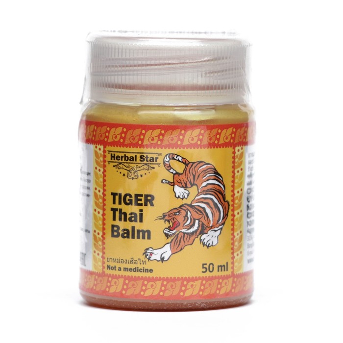 Тайский бальзам Herbal Star «Тигр», при болях в мышцах и суставах, от укусов насекомых, 50 мл тайский змеиный бальзам herbal star 50 мл