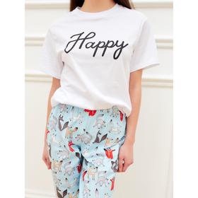 

Футболка женская KAFTAN "Happy" р. 40-42