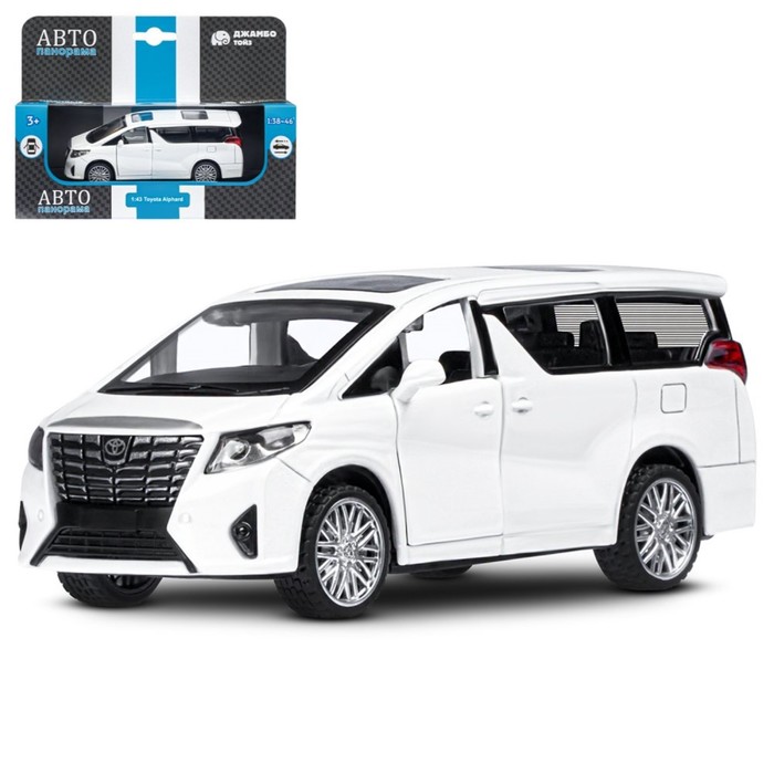 

Машина металлическая Toyota Alphard 1:42, инерция, открываются двери, цвет белый