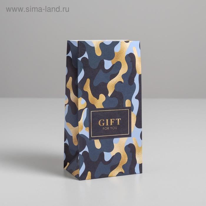 

Пакет подарочный без ручек Gift for you, 10 × 19.5 × 7 см