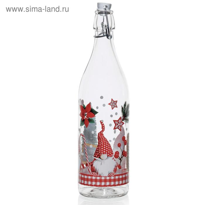 Бутылка «Рождественский Гном», 1000 мл, с бугельной крышкой