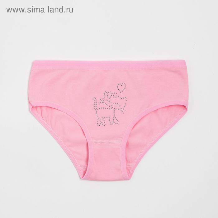 фото Трусы для девочки, цвет розовый, рост 110-116 см doness